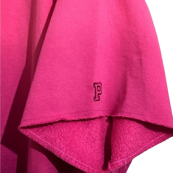 Victoria's Secret PINK Sweatshirt Short Sleeve Pink Purple Ombré NWT Women's XL - Picture 3 of 6